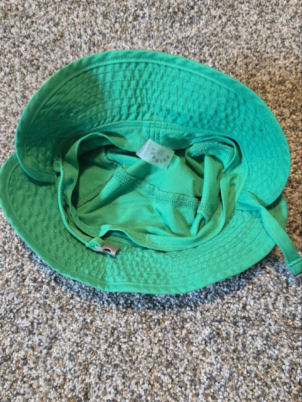 Primary Green Bucket Hat with Chin Strap